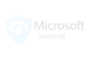 Microsoft Sentinel logo featuring a shield with an eye symbol.
